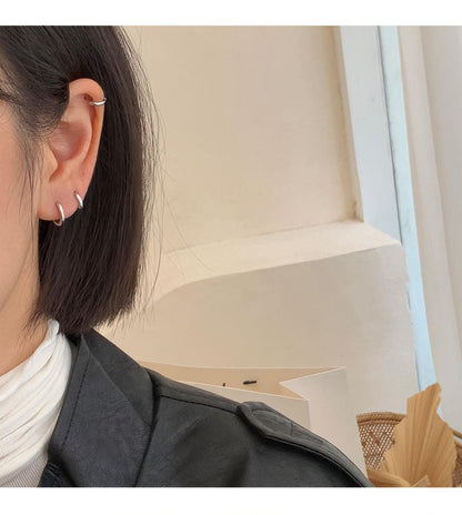 925シルバー フープイヤリング / 925 Silver Hoop Earrings