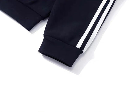 三本ライン ジップアップ フーディ / Striped Zip-Up Hoodie Jacket