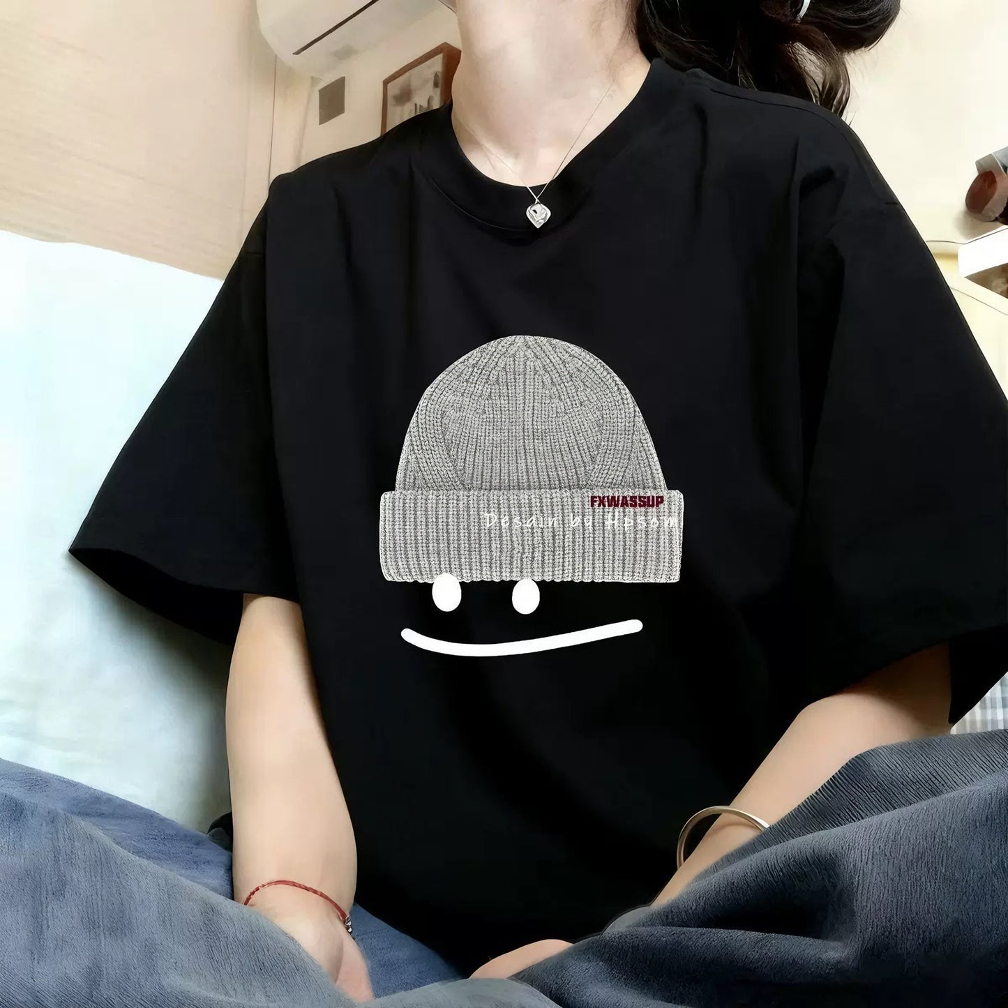 キャラクタープリント オーバーサイズTシャツ / Character Print Oversized Tee