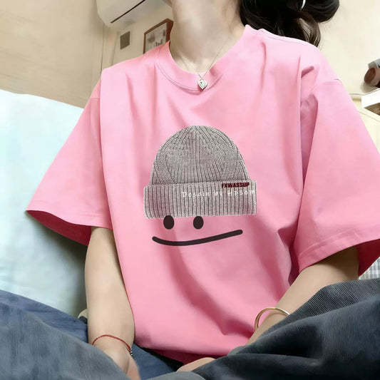 キャラクタープリント オーバーサイズTシャツ / Character Print Oversized Tee