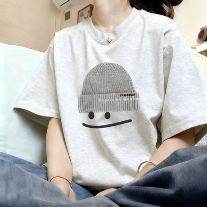 キャラクタープリント オーバーサイズTシャツ / Character Print Oversized Tee