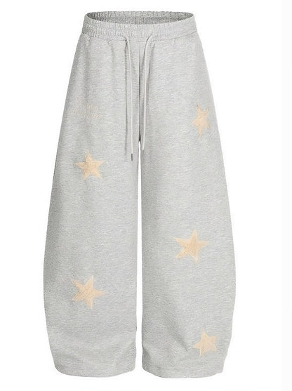 スター刺繍 ワイドスウェットパンツ / Star Embroidery Wide Sweat Pants