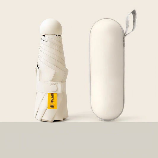 カプセル傘 UPF50+ 晴雨兼用 折りたたみ日傘 / Capsule UV Folding Umbrella