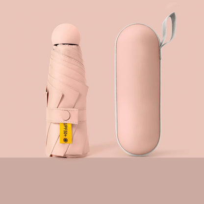 カプセル傘 UPF50+ 晴雨兼用 折りたたみ日傘 / Capsule UV Folding Umbrella