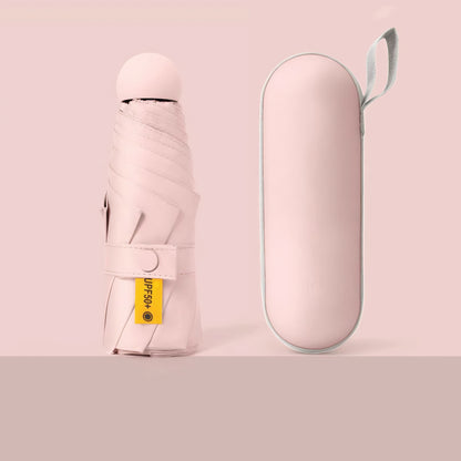カプセル傘 UPF50+ 晴雨兼用 折りたたみ日傘 / Capsule UV Folding Umbrella