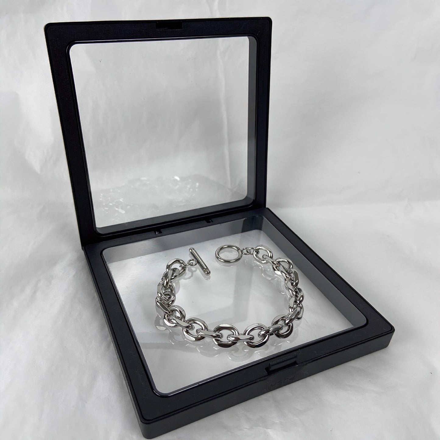 キューバンチェーン OTクラスプ チタンブレスレット / Cuban Chain OT Clasp Titanium Bracelet