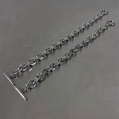 キューバンチェーン OTクラスプ チタンブレスレット / Cuban Chain OT Clasp Titanium Bracelet