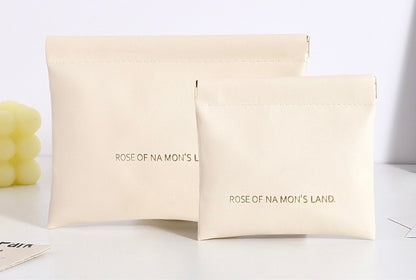 弾片式 自動閉合 PUミニポーチ / Spring Clasp PU Mini Pouch