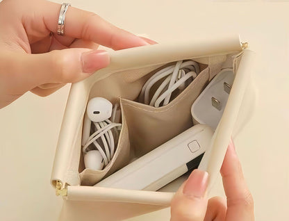 弾片式 自動閉合 PUミニポーチ / Spring Clasp PU Mini Pouch