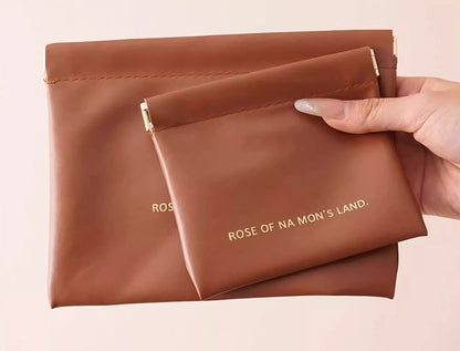 弾片式 自動閉合 PUミニポーチ / Spring Clasp PU Mini Pouch