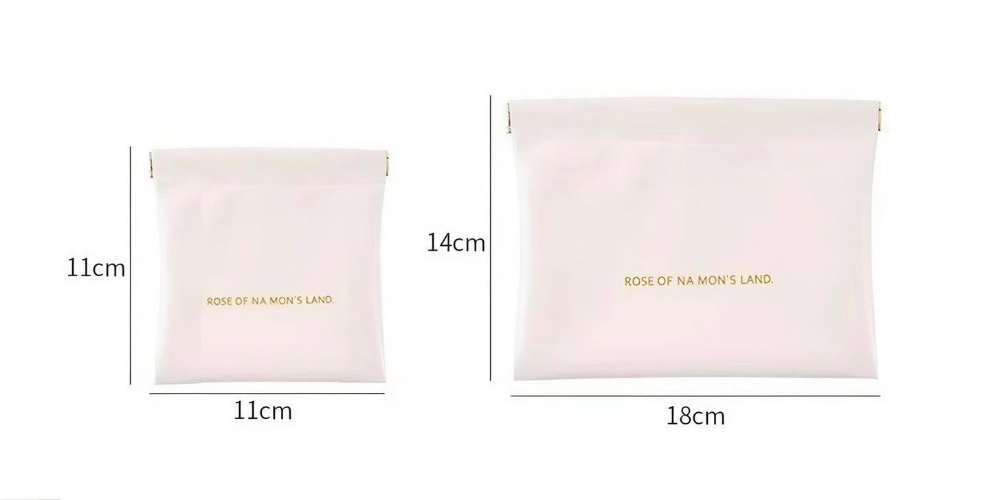 弾片式 自動閉合 PUミニポーチ / Spring Clasp PU Mini Pouch