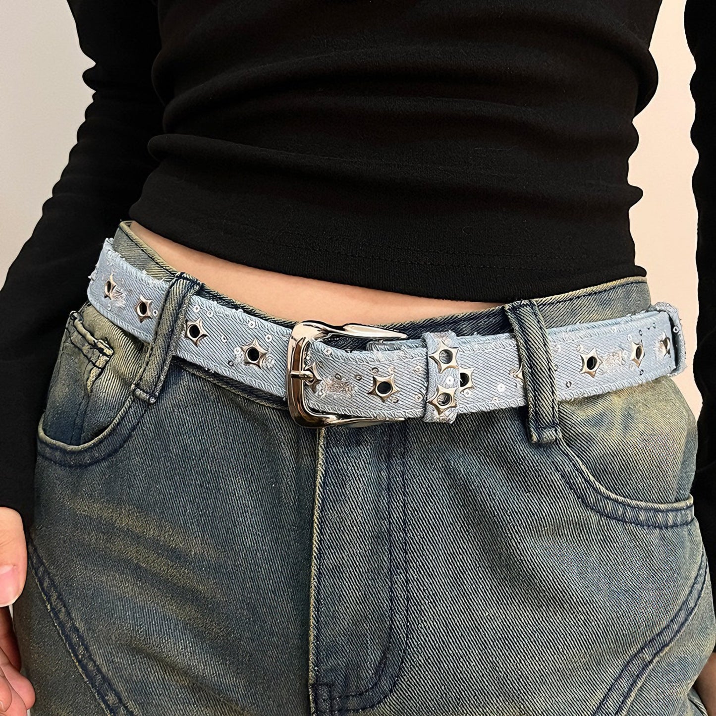 キャンバス ヴィンテージ ピンバックルベルト / Canvas Vintage Pin Buckle Belt