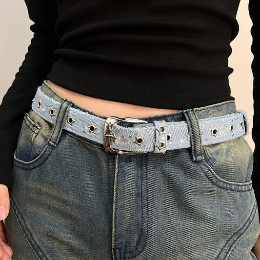 キャンバス ヴィンテージ ピンバックルベルト / Canvas Vintage Pin Buckle Belt