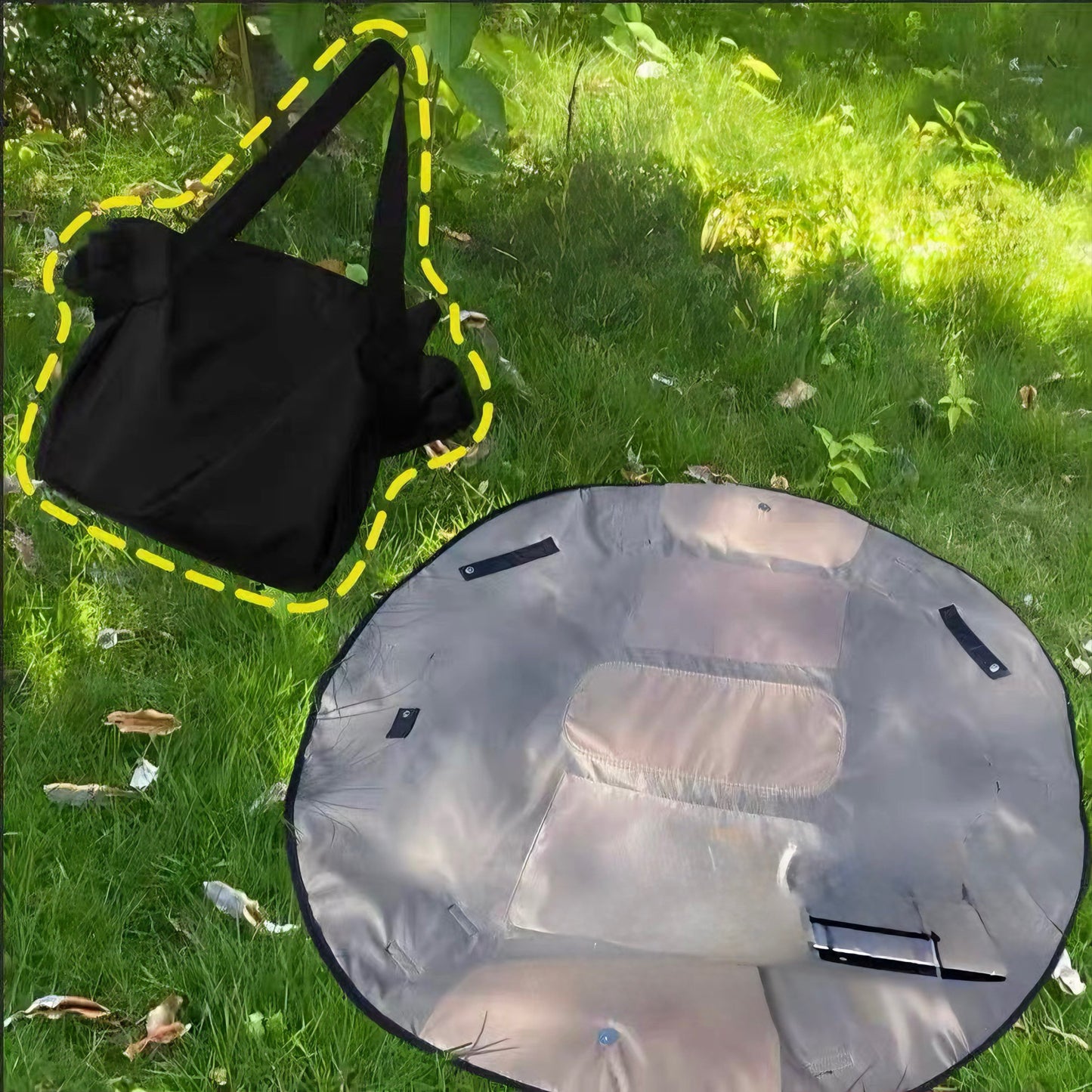 大容量 牛津布 トラベルトートバッグ 収納袋付き / Large Oxford Travel Tote with Storage Pouch