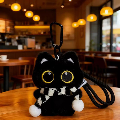もふもふ猫ちゃんチャーム バッグキーホルダー / Fluffy Cat Bag Charm Keychain