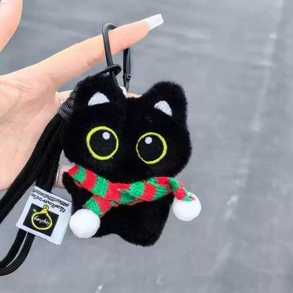 もふもふ猫ちゃんチャーム バッグキーホルダー / Fluffy Cat Bag Charm Keychain