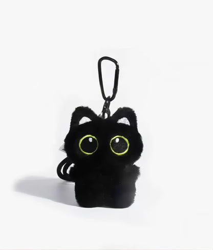 もふもふ猫ちゃんチャーム バッグキーホルダー / Fluffy Cat Bag Charm Keychain
